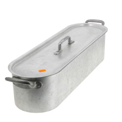 Poissonnière en métal blanc