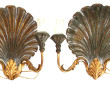 Paire d'appliques à 2 bras de lumière à 