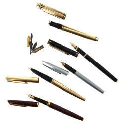 WATERMAN et divers - 4 stylos encre plum