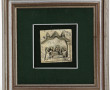 Petite plaque en argent 800ème, 7,5 x 7 