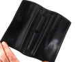 MONTBLANC - Etui en cuir noir. L 16 cm