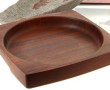 Plateau ou coupe en bois de forme design