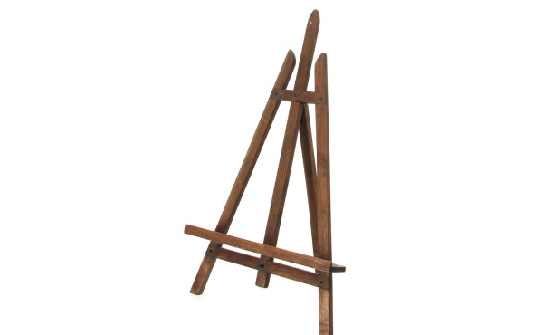 Chevalet à poser en bois foncé (une vis 