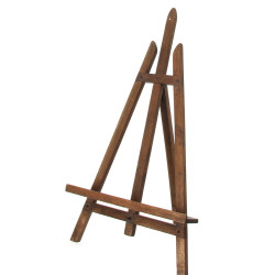 Chevalet à poser en bois foncé (une vis 
