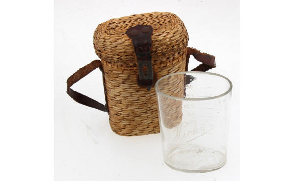 Verre de curiste ancien gravé "Vichy", e
