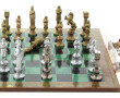 Jeu d'échecs pièces en métal, plateau de