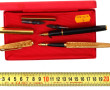 Deux stylos encre, plume 18 cts : un Wat