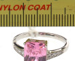 Bague en argent 925ème sertie d'un stras