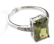 Bague en argent 925ème sertie d'un stras