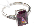 Bague en argent 925ème sertie d'un stras