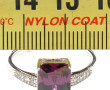Bague en argent 925ème sertie d'un stras