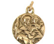 Médaille St Christophe en or jaune 18 ct