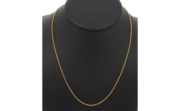 Chaîne en or jaune 18 cts, poinçon tête 