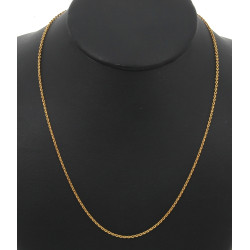 Chaîne en or jaune 18 cts, poinçon tête 