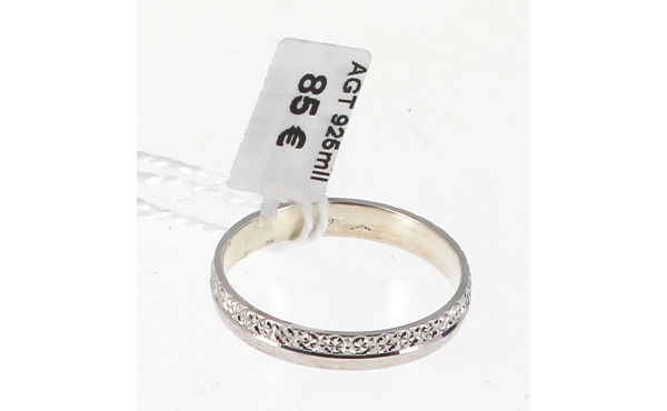 Bague jonc en argent 925ème, poids 1,9 g