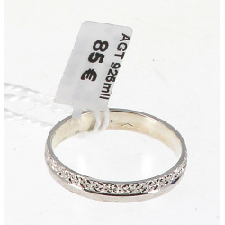 Bague jonc en argent 925ème, poids 1,9 g