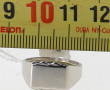 Chevalière en argent 925ème, non gravée,