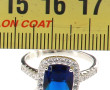Bague en argent 925ème sertie d'un stras