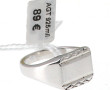 Chevalière en argent 925ème, non gravée,