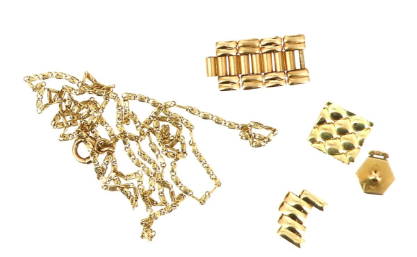 Lot de petits bijoux accidentés ou éléme
