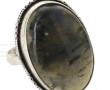 Bague argent 925ème sertie d'une labrado