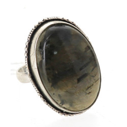 Bague argent 925ème sertie d'une labrado