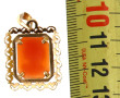 Pendentif camée coquille et or jaune 18 