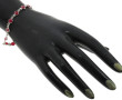 Bracelet ligne en argent 925ème et rubis