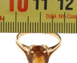 Bague en or jaune 18 carats, poinçon têt