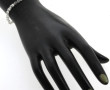 Bracelet ligne en argent rhodié 925ème, 