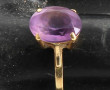 Bague en or jaune 18 cts sertie d'une am