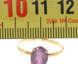 Bague en or jaune 18 cts sertie d'une am