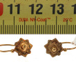 Paire de BO anciennes en or jaune 18 cts