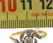 Bague ancienne 2 ors, 18 cts, poinçon tê