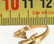 Bague dauphin en or jaune 18 cts, non po