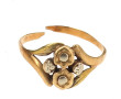 Bague ancienne en or 18 cts (coupée), po