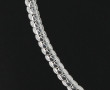 Collier à maille plate en argent 925ème,