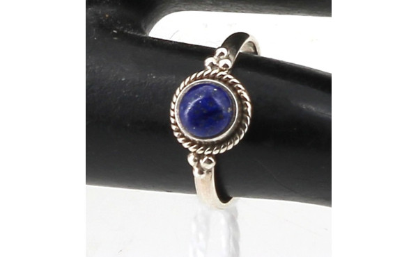 Bague de fillette en argent 925ème serti
