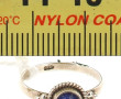 Bague de fillette en argent 925ème serti