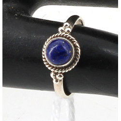 Bague de fillette en argent 925ème serti