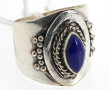 Bague argent 925ème sertie d'un lapis la