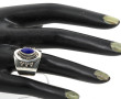 Bague argent 925ème sertie d'un lapis la
