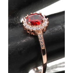 Bague en argent 925ème sertie d'un stras