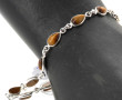 Bracelet ligne en argent 925ème et œil d