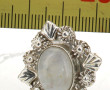 Bague argent rhodié 925ème sertie d'une 