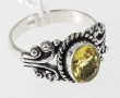 Bague argent 925ème sertie d'un strass j