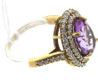 Bague argent et vermeil 925ème sertie d'