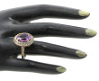 Bague argent et vermeil 925ème sertie d'