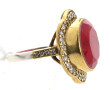 Bague argent et vermeil 925ème sertie d'