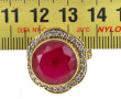 Bague argent et vermeil 925ème sertie d'